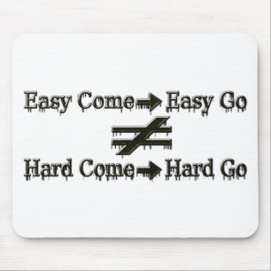 Niedliches Design über einfache und harte Arbeitsb Mousepad