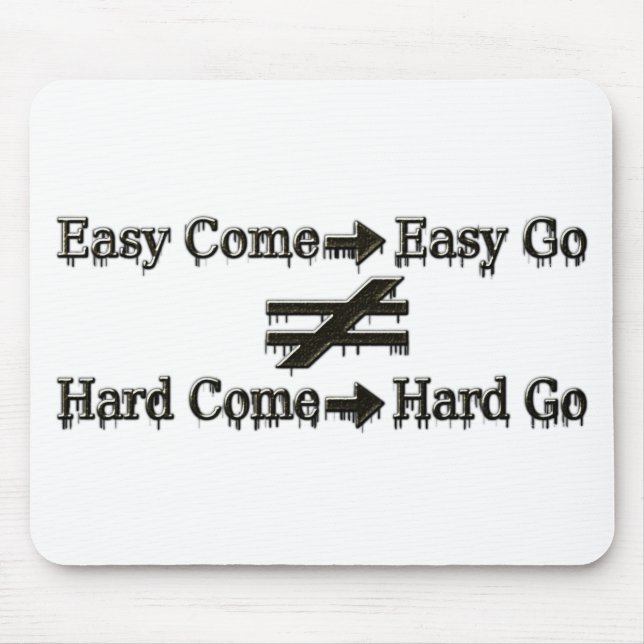 Niedliches Design über einfache und harte Arbeitsb Mousepad (Vorne)