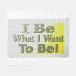 Niedliches Design über "I Be" T - Shirt Throw Pill Fleecedecke