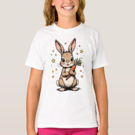 Niedliches Design von T - Shirt und Carrot