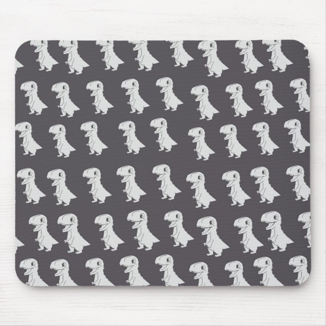 Niedliches Dino-Muster Mousepad (Vorne)
