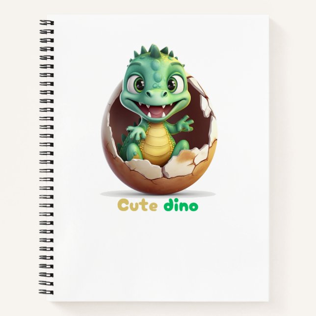 NIEDLICHES DINO NOTIZBUCH (Vorderseite)