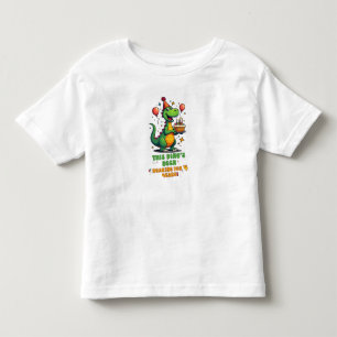 Niedliches Dinosaurier Geburtstagsjubiläum für 4-J Kleinkind T-shirt