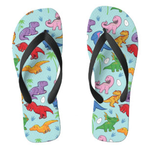 Niedliches Dinosaurier-Muster Flip Flops