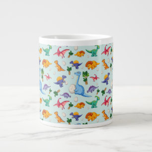 Niedliches Dinosaurier-Muster Jumbo-Tasse