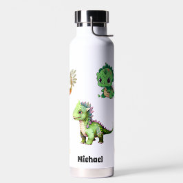 Niedliches Dinosaurier Muster Kids Personalisierte Trinkflasche