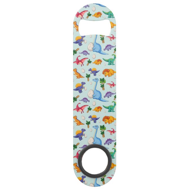 Niedliches Dinosaurier-Muster Speed Flaschenöffner (Vorderseite)