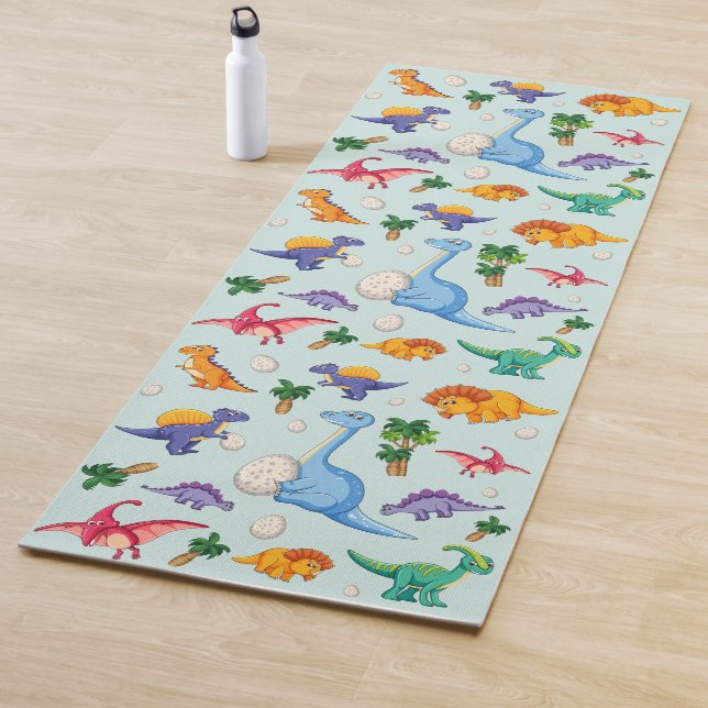 Niedliches Dinosaurier-Muster Yogamatte (Beispiel)
