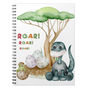 Niedliches Dinosaurier-Notebook Notizblock