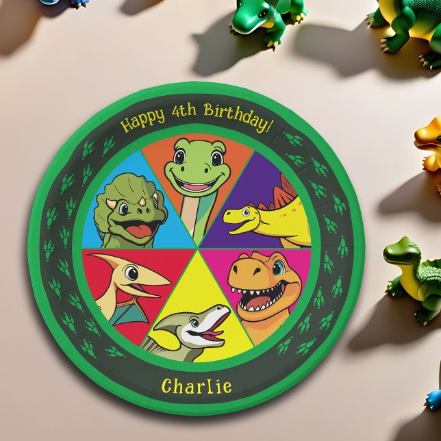 Niedliches Dinosaurier Prähistorisches Party mit f Pappteller (Von Creator hochgeladen)