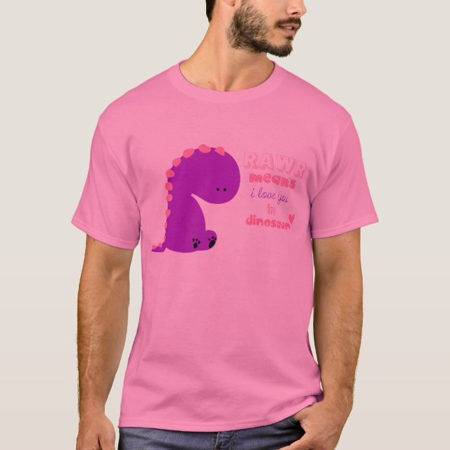 niedliches Dinosaurier rawr Shirt (Vorderseite)