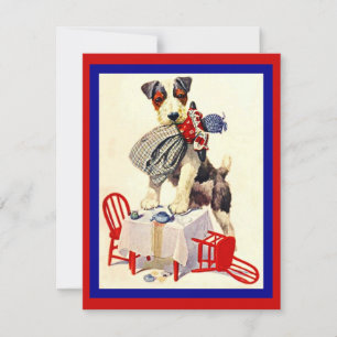 NIEDLICHES DOG & DOLL TEA PARTY INVITE ~ EZ2CUSTOM EINLADUNG