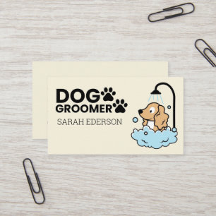 Niedliches Dog Paw Design, Dog Grooming Visitenkarte