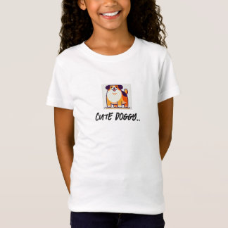 Niedliches Doggy Girl's T Shirt Top