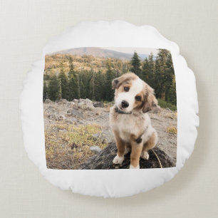 Niedliches Dogii-Kissen Rundes Kissen