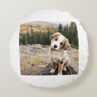 Niedliches Dogii-Kissen Rundes Kissen