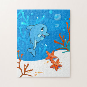 Niedliches Dolphin Ocean Puzzle