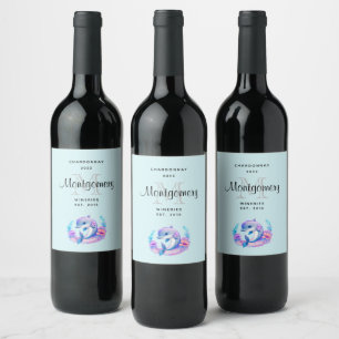 Niedliches Dolphin Sea Wine tasting in der Fattori Weinetikett