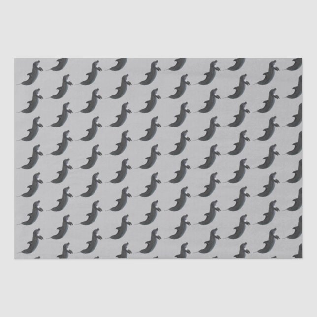 Niedliches Dolphin Wrapping Tissue Paper Seidenpapier (Vorderseite)