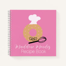 Niedliches Donut Baker Rezept Kids-Notebook Notizbuch