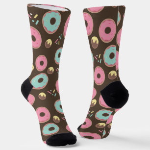 Niedliches Donut Cakepops Sprinkles Muster Socken