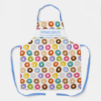 Niedliches Donut-Muster mit Individuelle Name-Text