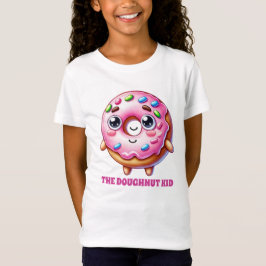 Niedliches Donuts-Kind fügen Text hinzu T-Shirt