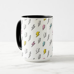 Niedliches Doodle-Blitzmuster Tasse
