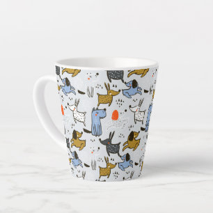 Niedliches Doodle-Dog-Muster Milchtasse