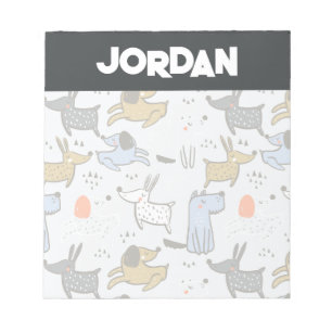 Niedliches Doodle-Dog-Muster Notizblock