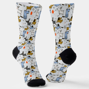 Niedliches Doodle-Dog-Muster Socken