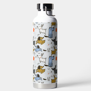 Niedliches Doodle-Dog-Muster Trinkflasche