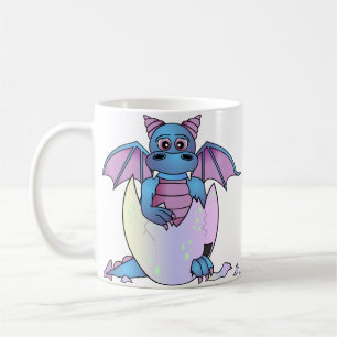 Niedliches Drache-Baby im gebrochenen Ei - Tasse