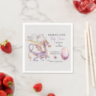 Niedliches Dracheneierpapier Napkin Serviette