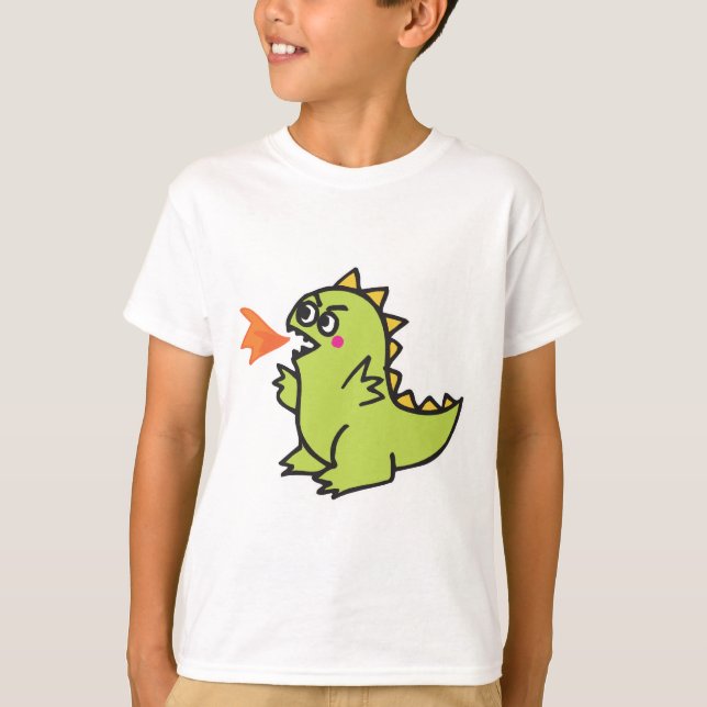 niedliches Drachenmonster T-Shirt (Vorderseite)