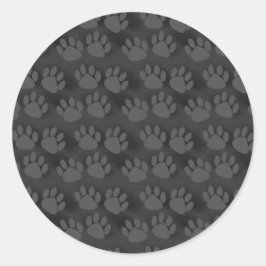 Niedliches Druckmuster Runder Aufkleber