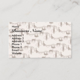 Niedliches Dschungelmuster Visitenkarte