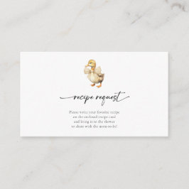 Niedliches Duckbabyrezeptur für Wasserfarben Begleitkarte