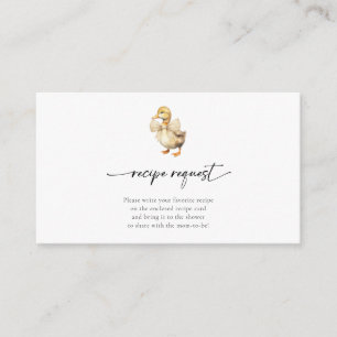 Niedliches Duckbabyrezeptur für Wasserfarben Begleitkarte