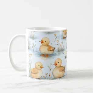 Niedliches Duckling-Muster Kaffeetasse