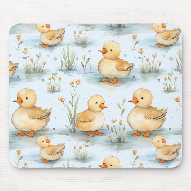 Niedliches Duckling-Muster Mousepad (Vorne)