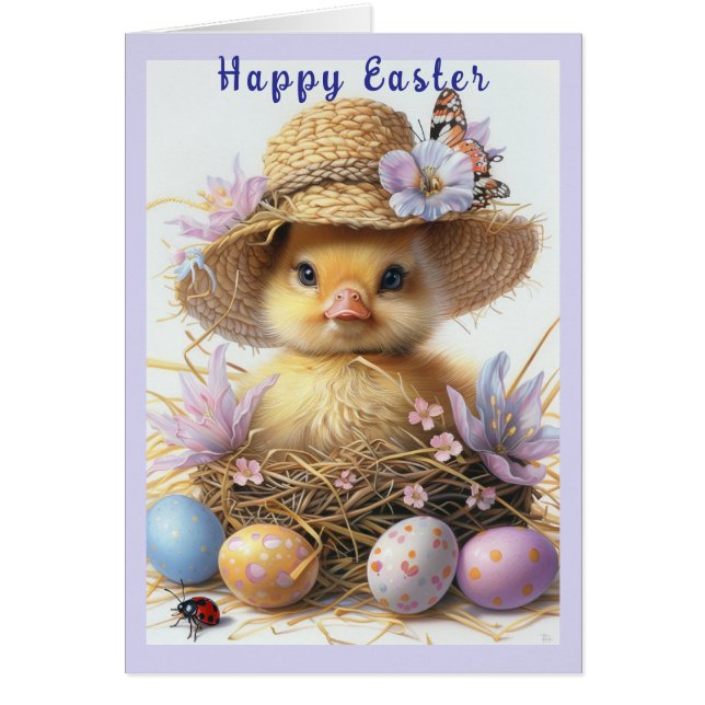 Niedliches Duckling Strohhalm Butterfly Ladybug Ei (Vorne)