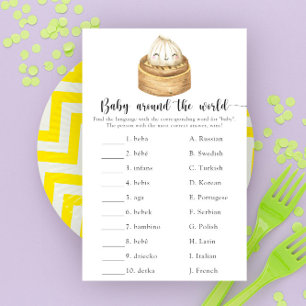 Niedliches Dumpling Baby auf der ganzen Welt
