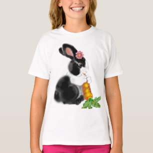 Niedliches Dutch Baby Bunny Rabbit Carrot Design A T-Shirt