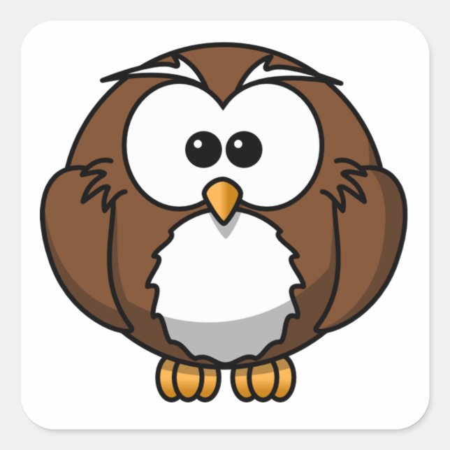 Niedliches Ei Quadratischer Aufkleber (Vorderseite)