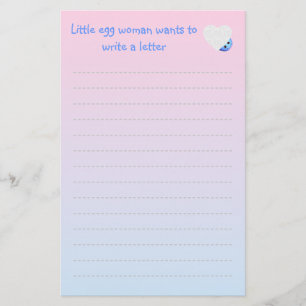 Niedliches Ei-Schreibpapier Briefpapier