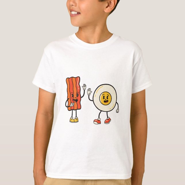 Niedliches Ei und Bacon T-Shirt (Vorderseite)