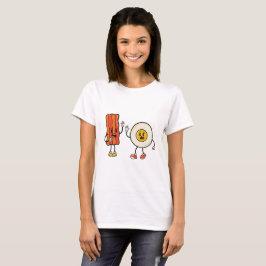 Niedliches Ei und Bacon T-Shirt