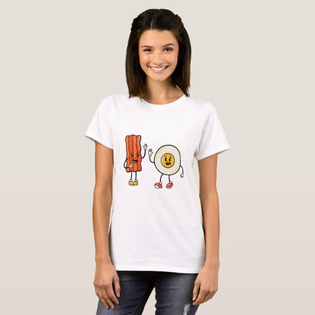 Niedliches Ei und Bacon T-Shirt (Vorne ganz)