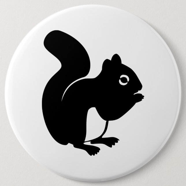 Niedliches Eichhörnchen Button (Vorderseite)